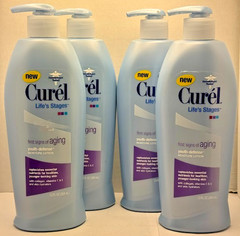 Curel Life&rsquo;s Stages 1st Signs of Aging Youth Defense Moisture Lotion 13 oz (x4)
