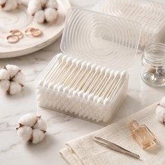 400pcs CGR Baby Safety Cotton Swabs with Large Tips for 80 Count (Pack of 5)