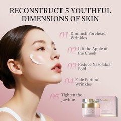 Organic Rose Collagen Firming Cream Anti Aging Wrinkle Skin Tightening Body Care