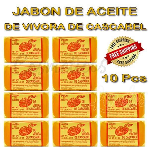 10Pcs Jabón Aceite de Víbora de Cascabel – Rattlesnake Soap Bars