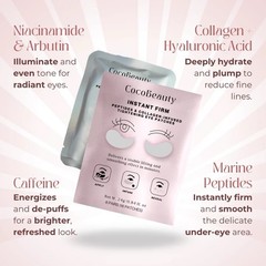 Cocobeauty InstaFirm Eye Patches Under Eye Mask for Puffiness Peptides 8 Pairs