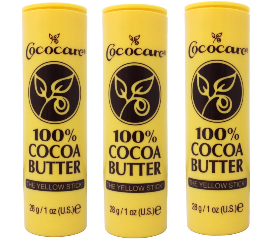 3 Pack Cococare 100% Cocoa Butter Stick for Ultimate Skin Hydration & Protection