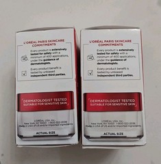 Loreal Revitalift Eye Cream Anti-Wrinkle Firming Soothing Depuff 0.5fl.oz X 2
