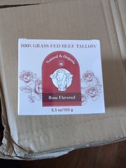 100% Grass-fed Beef Tallow With Rose Essence