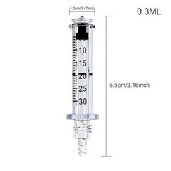 USA! 10 Pcs 0.3ml / 0.5ml Empty Container Nozzle Adapter Non Invasive Disposable