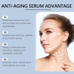 Liquid Solution Anti Aging Serum with Vitamin C, Supports Skin Elasticity