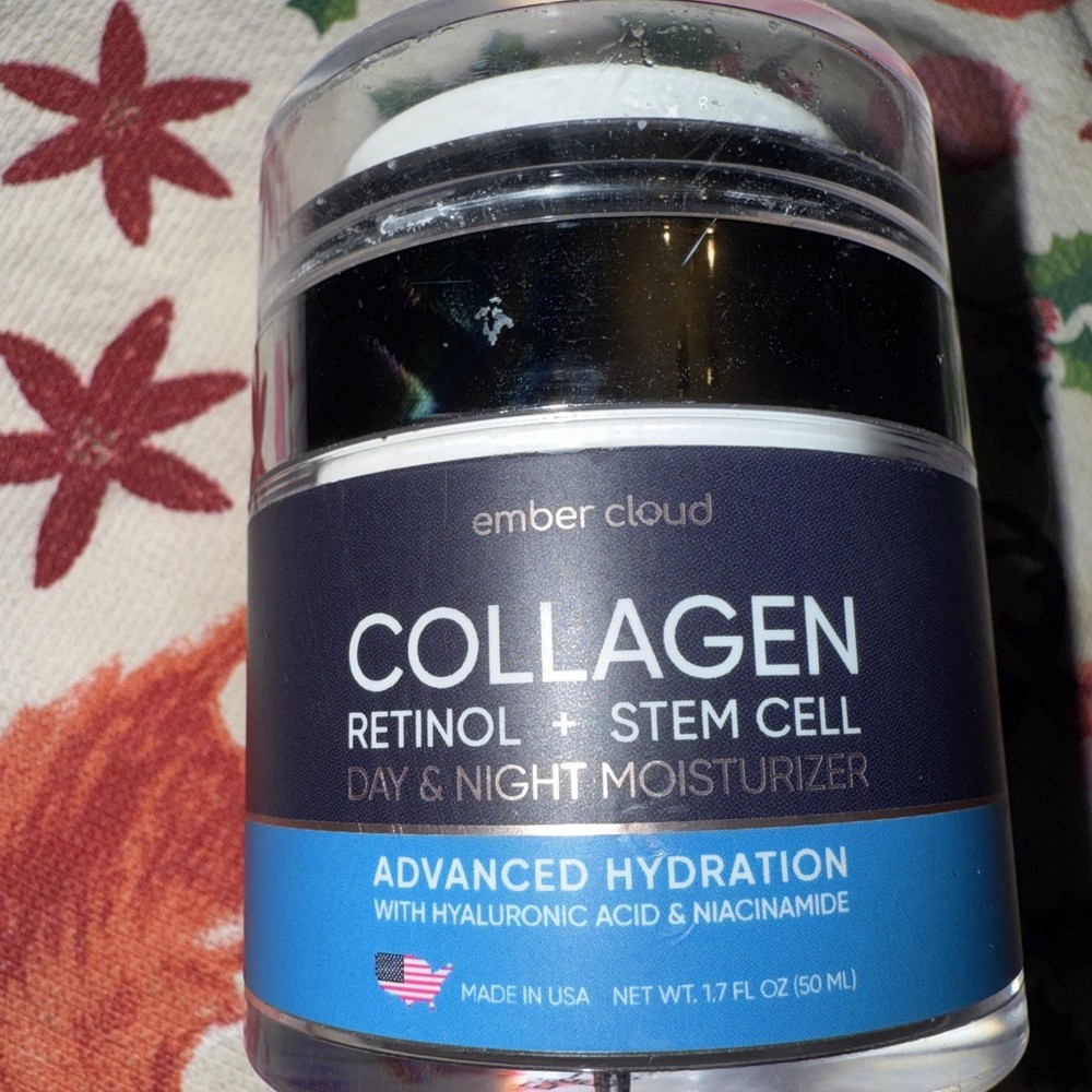Secret Collagen Age Defying Grape Stem Cell Lifting Facial & Neck Cream, New NIB