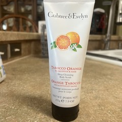 NEW Crabtree & Evelyn Body Scrub Tarocco Orange Eucalyptus Sage 7.9oz Full Size