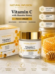 Natural Infusion Australia Vitamin C + Manuka Honey Face Cream 3.52 oz