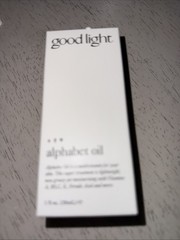 good light Alphabet Oil, a multi-vitamin facial oil treatment