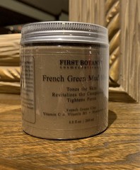 ORGANIC Purest French Green Mud Mask Deep Cleansing Vitamin C E HYALURONIC ACID