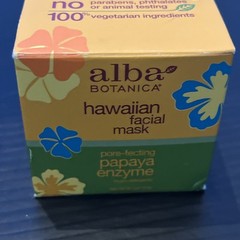 Alba Botanica Hawaiian Facial Mask Cruelty-Free Vegetarian, Papaya Enzyme, 3 Oz