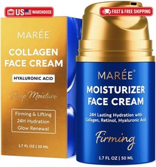 MAREE Face Moisturizer – 24H Hydration Face Cream for Women with Collagen, Retin