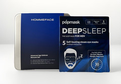 HOMMEFACE Advanced Age Defense Skincare Set + Popmask Heated Sleep Mask Set NIB