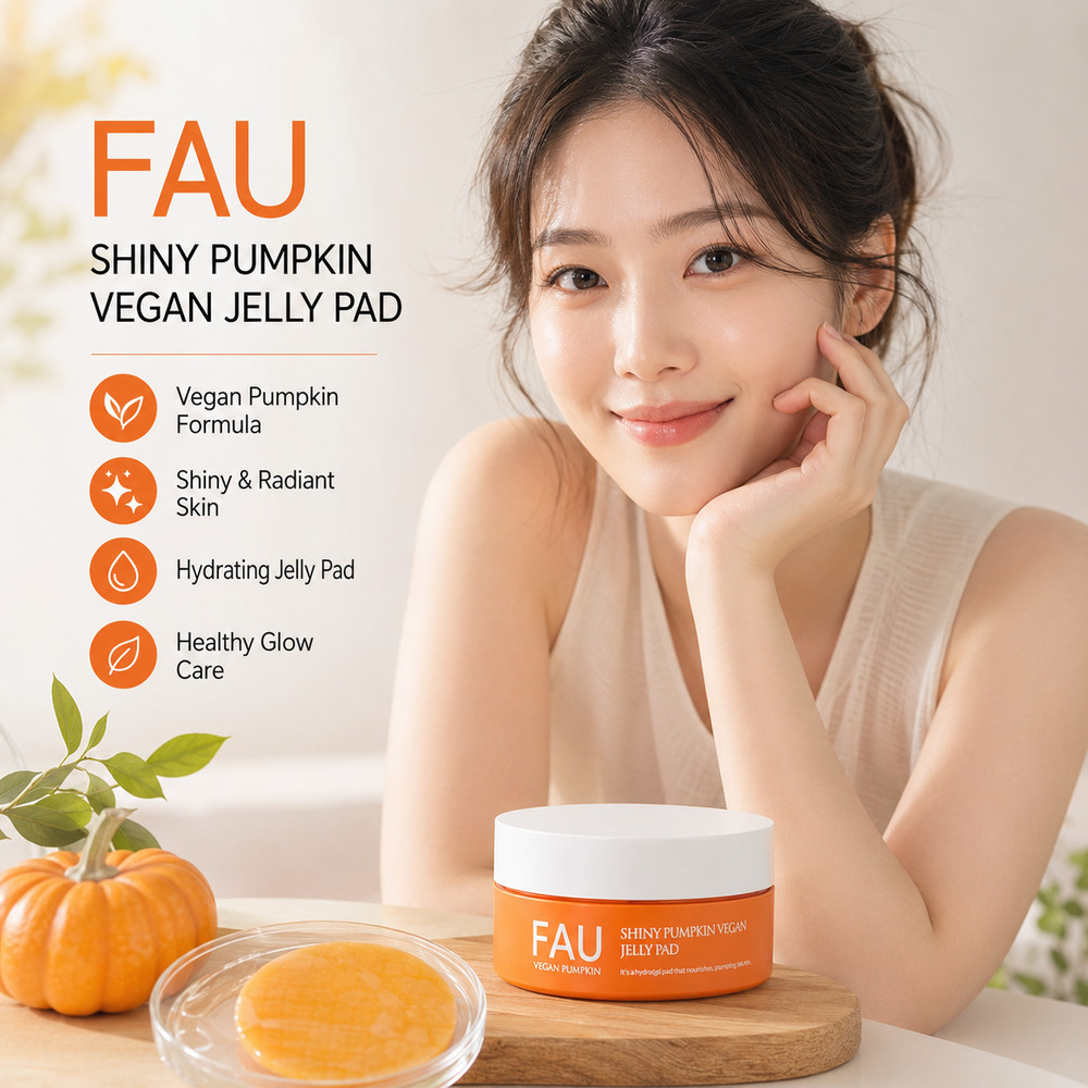 FAU Shiny Pumpkin Vegan Jelly Pad Toner 60 Pads 96g