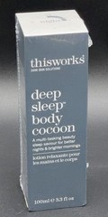 ThisWorks 3.3 oz Deep Sleep Body Cocoon Lotion Shea Butter Skin Brightening NEW