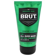 Brut Moisturizing Face Wash – Deep Pore 2 Ounce (Pack of 6), BLACK GREEN