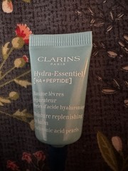 Clarins Hydra-Essentiel Travel Skincare Set Cleanser Serum Eye Mask Lip Balm