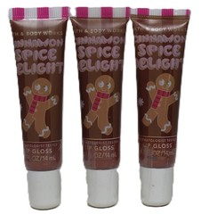 Bath & Body Works Cinnamon Spice Delight Lip Shine Gloss Lot of 3 Sealed