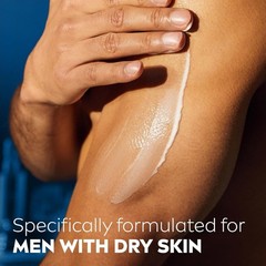 MEN Maximum Hydration 3-in-1 Body Lotion with Aloe Vera, for Dry Skin, 16.9 Oz