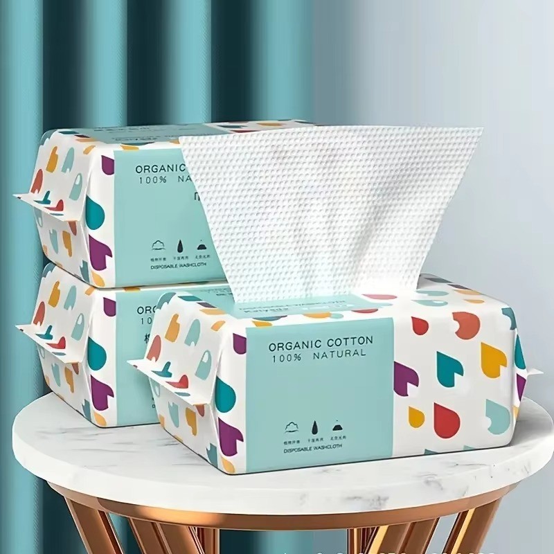 100pcs Disposable Cotton Face Towels Makeup Remover Soft Wipes