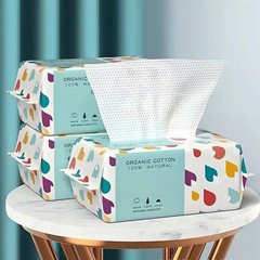 100pcs Disposable Cotton Face Towels Makeup Remover Soft Wipes