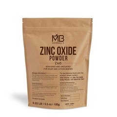 MB Herbals Zinc Oxide Powder 3.5 oz | Uncoated & Non-Nano | for DIY Sunscreen Lo