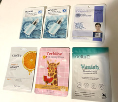 Lot of 6 Facial Skin Masks Variety of Hydrating, Brightening, & More NEW