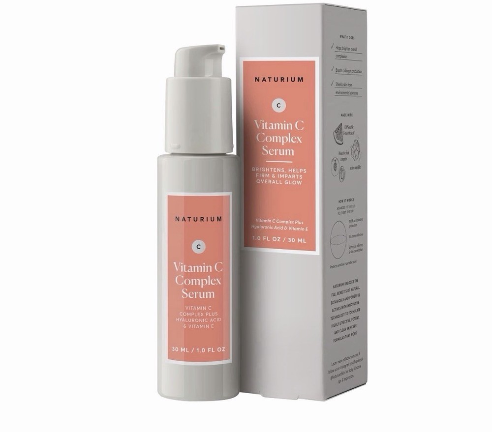 Naturium Vitamin C Complex Face Serum w/ HA + Vitamin E Brightening Firming 1oz