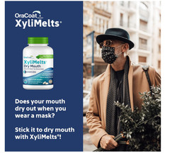 Moisturizing Dry Mouth Relief Stick-On Melts with Xylitol for Day & Night Use