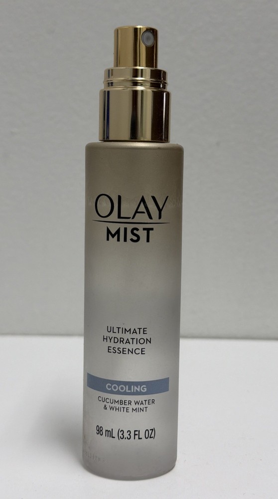 OLAY Mist Cooling Ultimate Hydration Essence, Cucumber & Mint 3.3 fl oz (No Cap)