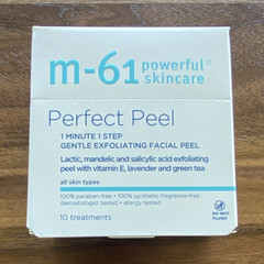m-61 Powerful Skincare Perfect Peel Face Exfoliant Pads 9 Treatments, Clear