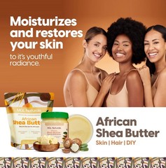 100% Pure Raw African Shea Butter 10 lb – Unrefined Moisturizer for Skin & Hair,