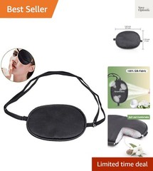 Soft Black Silk Eye Patch for Adults – Enhance Comfort in Amblyopia Correction