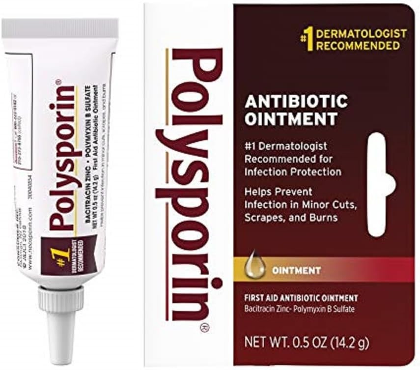 Polysporin First Aid Topical Antibiotic Skin Ointment with Bacitracin Zinc &…