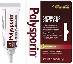 Polysporin First Aid Topical Antibiotic Skin Ointment with Bacitracin Zinc &…