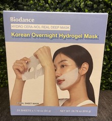 Biodance Korean Overnight Hydrogel Mask 24 Sheets, NEW