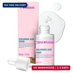 Good Molecules Hyaluronic Acid Serum Ultra Hydrating Face Moisturizer Plumper