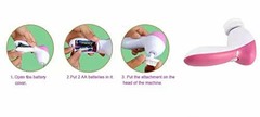 5 IN 1 Face cleaning brush)Face scrub( AA Battery)