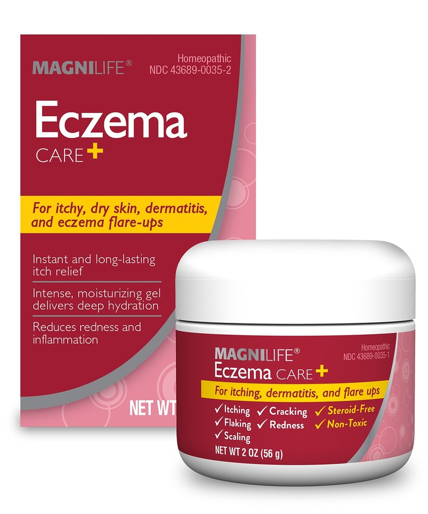 Homeopathic Relief Gel for Eczema Itching and Dry Skin 2 Ounce Natural Formula