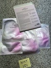 FEMMUE Aurora Dewy Eye Mask Patches 4-CT Layered Biogel EXP 8/2027 SEAL Box $35