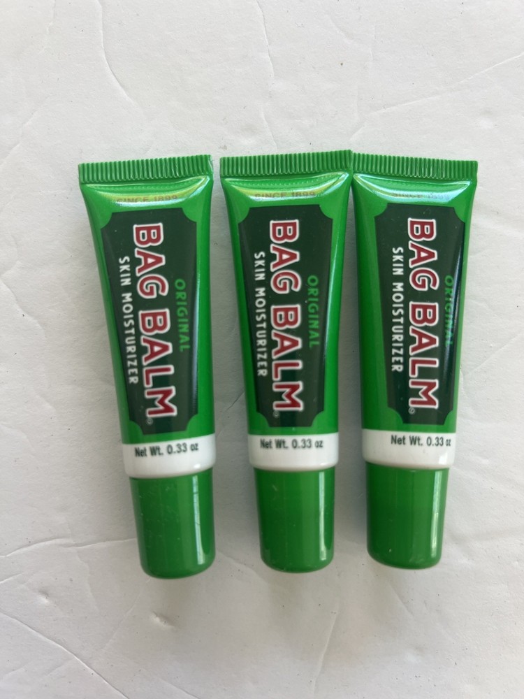 3 BAG BALM Skin Moisturizer Original 0.33 oz Tubes X 3 NEW