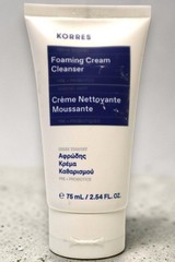 KORRES Travel-Size Greek Yoghurt Foaming Cream Cleanser, 2.54 fl oz.