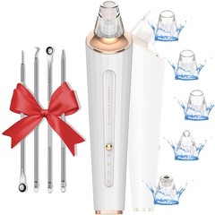 Blackhead Remover Pore Vacuum, Upgraded USB Rechargeable Facial Snowy