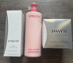 Payot 3 Piece Set New in Box Made in France Elixir Lotion Eye Patches Skincare