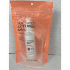 Found Refreshing Face Body Spray Active Rose Green Tea 97% Natural 2.4 fl oz