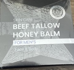 Beef Tallow Honey Balm for Face & Body: 100% Grass-Fed With Manuka Honey 2 oz