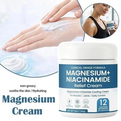 Magnesium Niacinamide Relief Cream – Topical Magnesium Chloride Cream forJoints