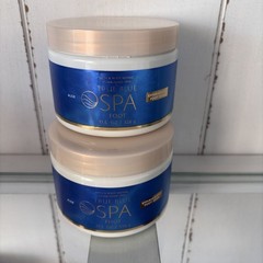 NEW 2 BATH & BODY WORKS TRUE BLUE SPA FOOT EFFERVESCENT FOOT SOAK 11.5 OZ JAR