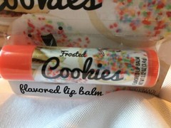 Qty 2 PACKAGES Taste Beauty FROSTED COOKIES Flavored Lip Balm NEW~Free Ship